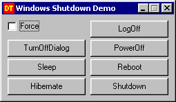 Windows Shutdown Demo
