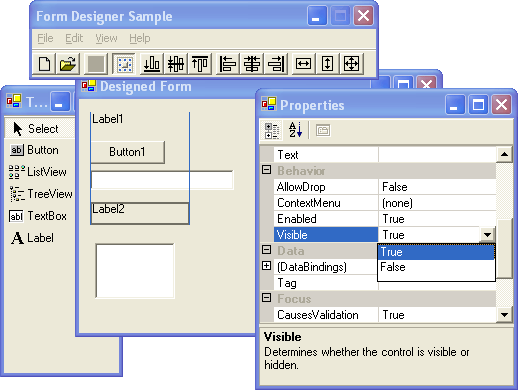 Form Designer .NET allows you move and resize any control on .NET applications