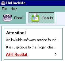 AFX Rootkit Detection