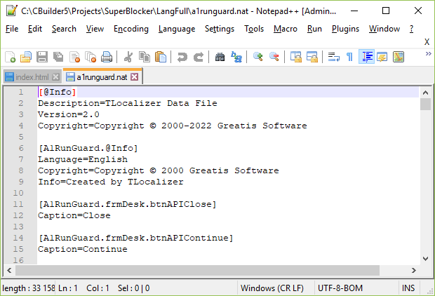 Откройте a1runguard.nat в Блокноте