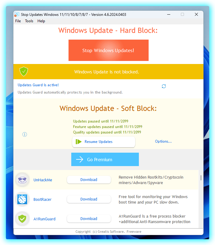 Windows Updates - Soft Block