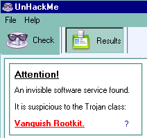 Vanquish Rootkit Detection